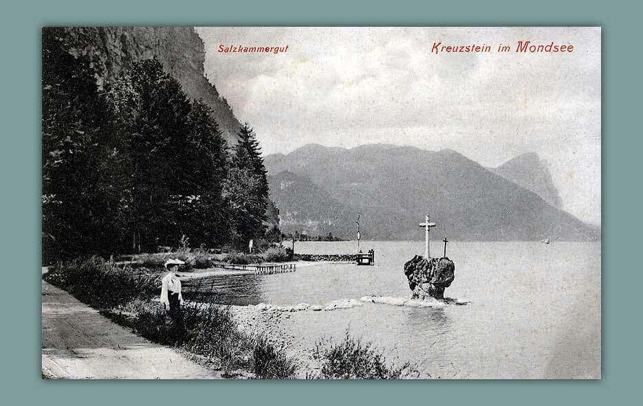 004_Salzkammergut.-Kreuzstein-am-Mondsee-1906.-F.-E.-Brandt-in-Gmunden.-No.-2077