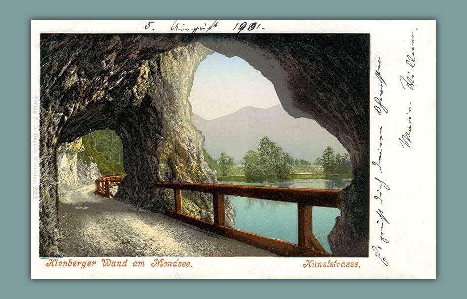 010_Kienberger-Wand-am-Mondsee.-Kunststrasse.-Verlag-F.-E.-Brandt-in-Gmunden.-333-gelaufen-1901