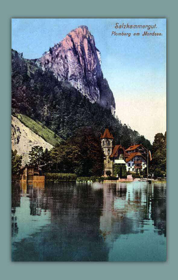 011_Salzkammergut.-Plomberger-am-Mondsee.-Photochrom-F.-Morawetz-Salzburg.-Nr.-121-gelaufen-1916