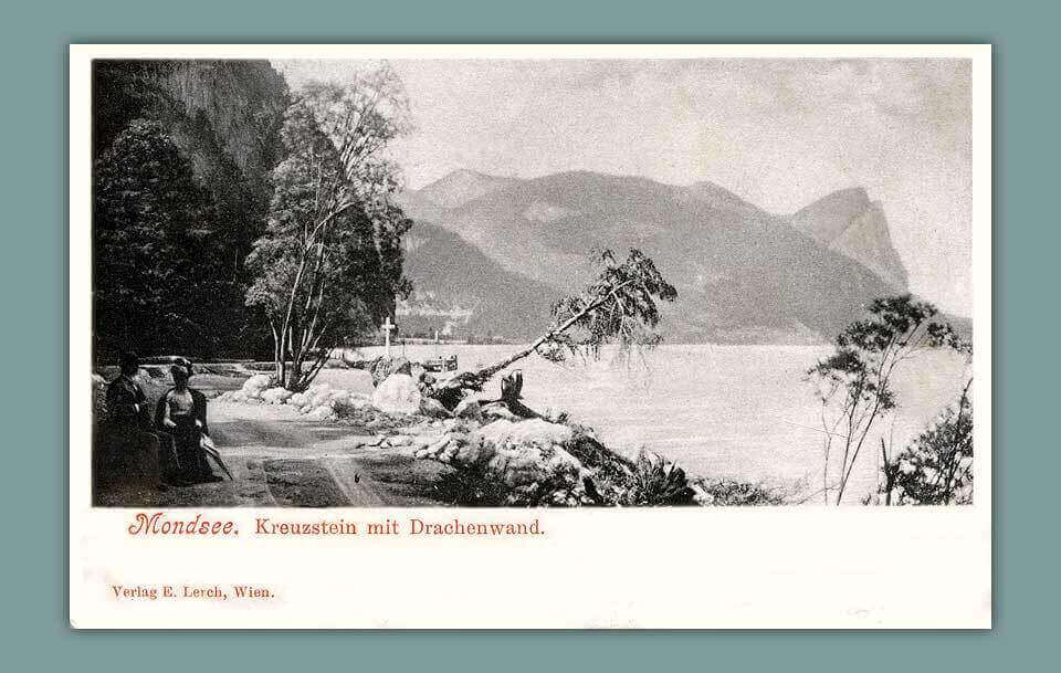 013_Mondsee.-Kreuzenstein-mit-Drachenwand-Verlag-E.-Lerch-Wien-gelaufen-1903