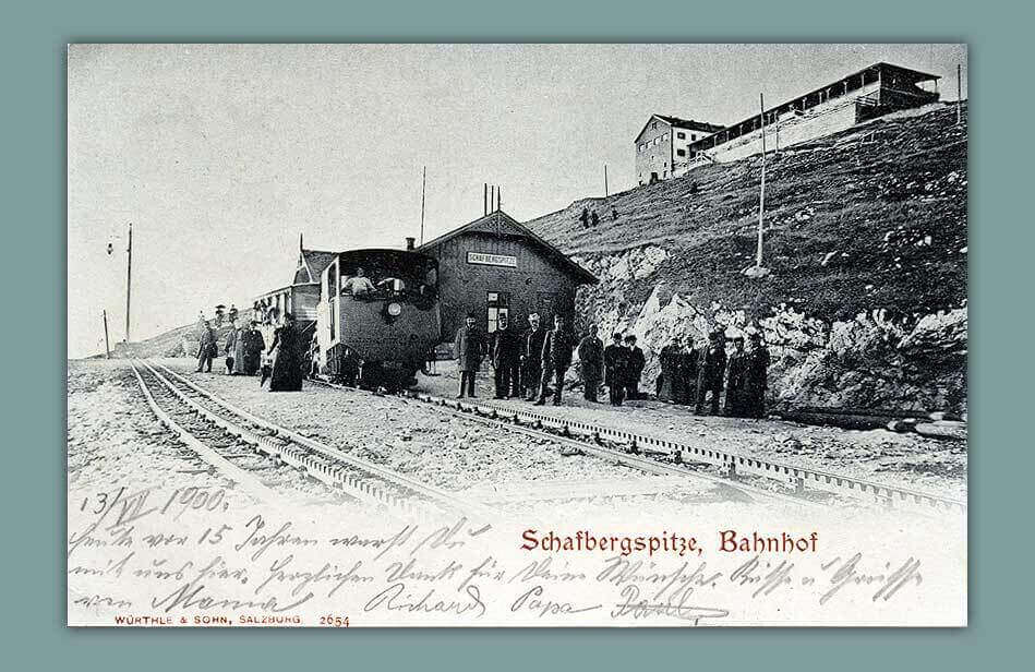 015_Schafbergspitze-Bahnhof-1913.-F.-E.-Brandt-in-Gmunden.-Photochromiekarte-Nr.-156