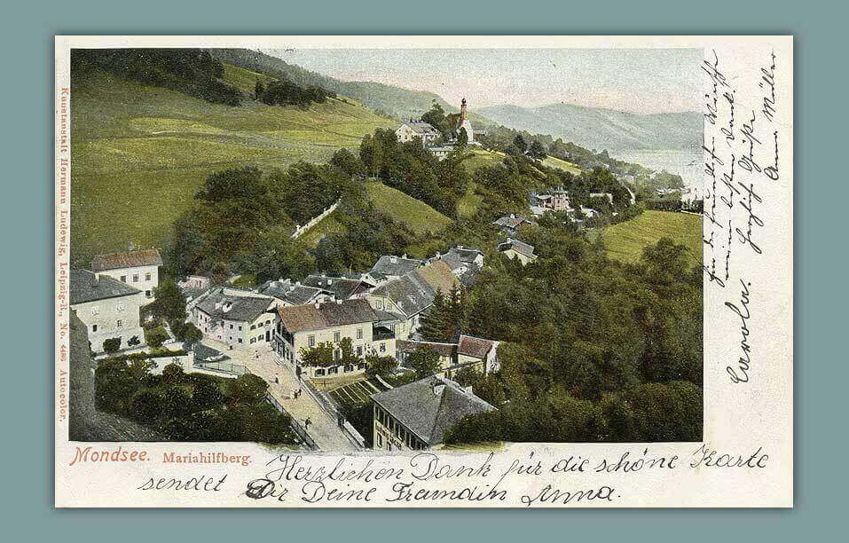 016_Mondsee.-Mariahilferberg._-_Kunstanstalt-Hermann-Ludewig-Leipzig-R.-No.-4486-Autocolor_-_-gelaufen-1902