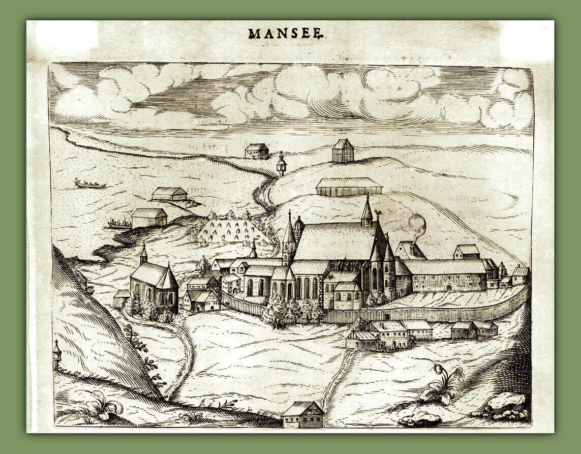 Mansee aus Carl Stengel Monasteriologia in qua insignium aliquot Monasteriorum Familie S.Benedicti in Germania&#8230;.Augsburg 1619 u 1638