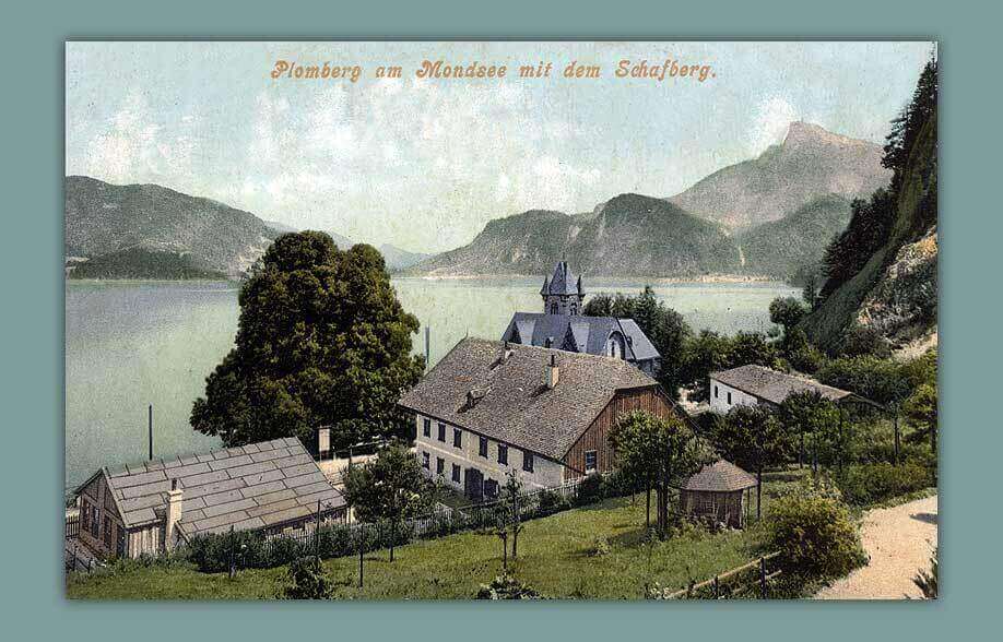 Plomberg am Mondsee mit dem Schafberg