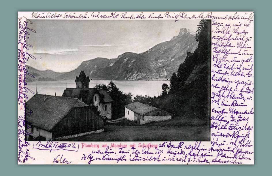 025_Plomberger-am-Mondsee-mit-dem-Schafberg-Fried-Ernst-Brandt-Gmunden-No.-662