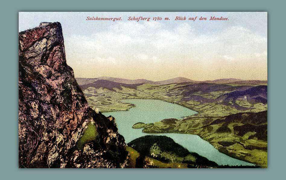 047_Salzkammergut.-Schafberg-1780-m.-Blick-auf-den-Mondsee.-1913.-F.-E.-Brandt-in-Gmunden.-Photochromiekarte-Nr.-1254