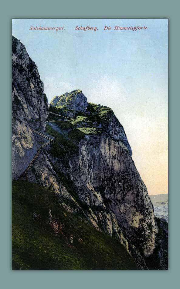 049_Salzkammergut.-Schafberg.-Die-Himmelspforte-1907.-Fr.-Ernst-Brandt-Gmunden.-Photochromiekarte.-Nr.-528-gelaufen-1920