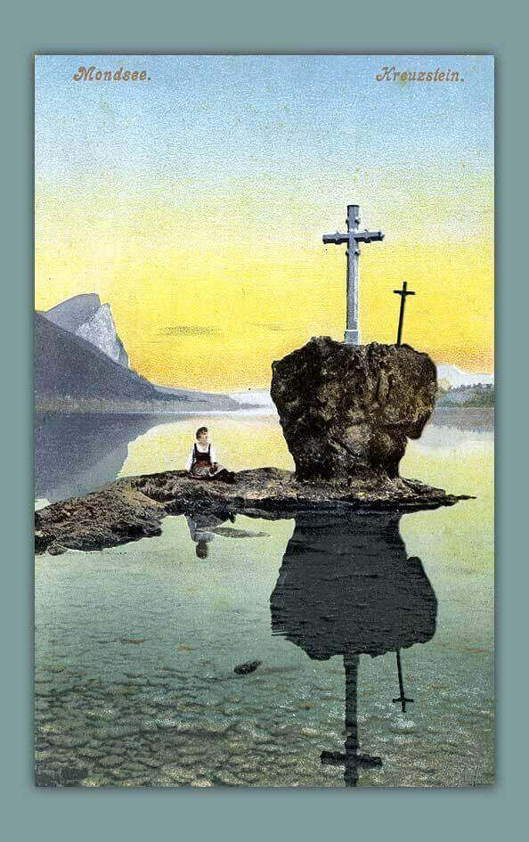 051_Mondsee-Kreuzstein-F.-E.-Brandt-in-Gmunden.-Photochromiekarte-No.746