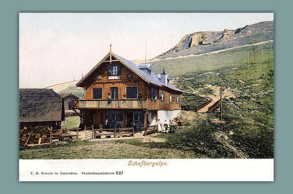 053_Schafbergalpe-F.-E.-Brandt-in-Gmunden.-Photochromiekarte-537