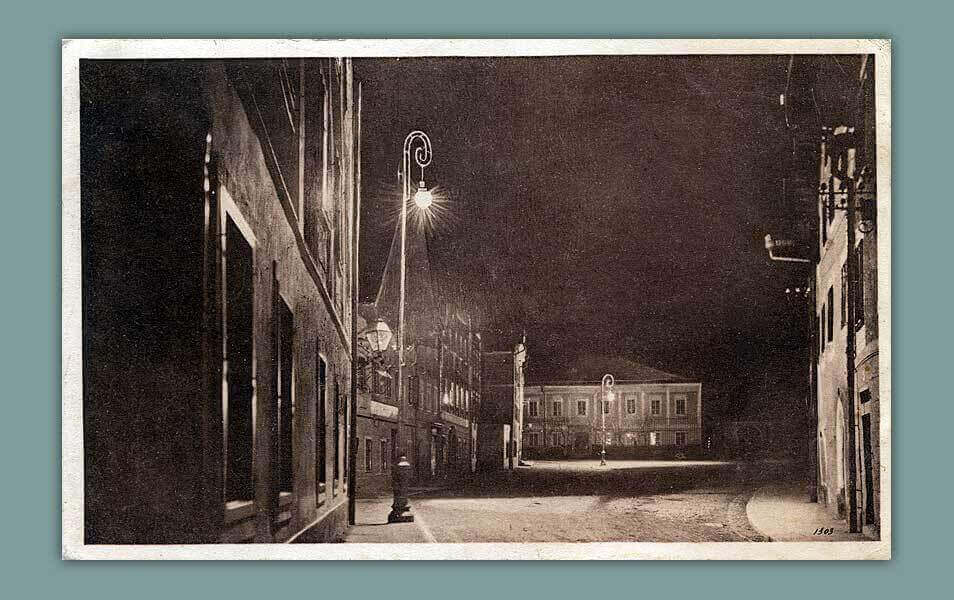 058_Mondsee.-Marktplatz-bei-Nacht._-_W.-Pokorny-Mondsee-5762