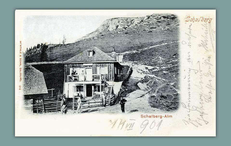 065_Schafberg__Schafberg-Alm-Wuerthle-Sohn-Salzburg.-414-gelaufen-1901