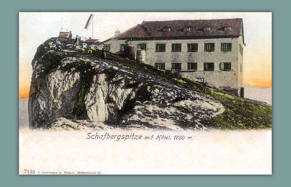 070_Schafbergspitze-mit-Hotel-1780-m.-7132-C.-Ledermann-jr.-Wien-I.-Fleischmarkt-12.-gelaufen-1904