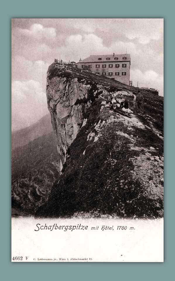 083_Schafbergspitze-mit-Hotel-1780-m.-4662-F-C.-Ledermann-jr.-Wien-I.-Fleischmarkt-12