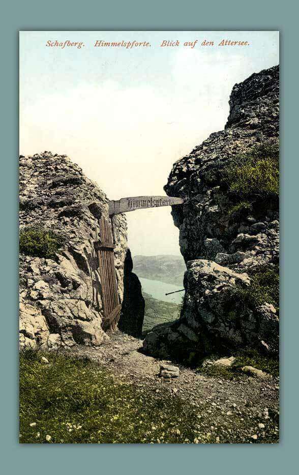 090_Schafberg.-Himmelspforte.-Blick-auf-den-Attersee.-1906-F.-E.-Brandt-in-Gmunden-Photochromiekarte-No.-711-gelaufen-1912-1