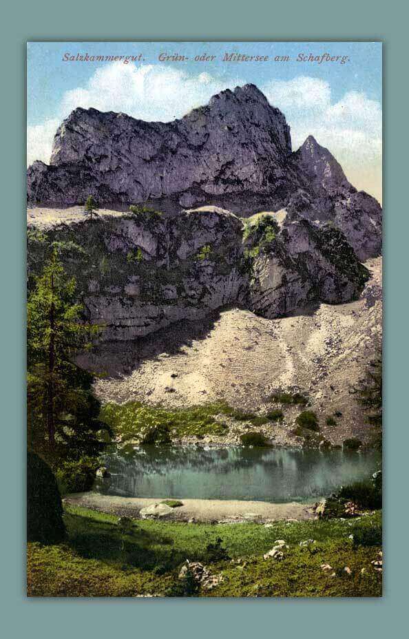 099_Salzkammergut.-Gruen-oder-Mittersee-am-Schafberg.-1906-F.-E.-Brandt-in-Gmunden-Photochromiekarte-No.-714