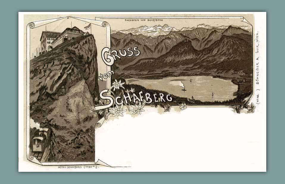 110_Gruss-vom-Schafberg-No.-46.-Schneider-Lux-Wien-gelaufen-1907