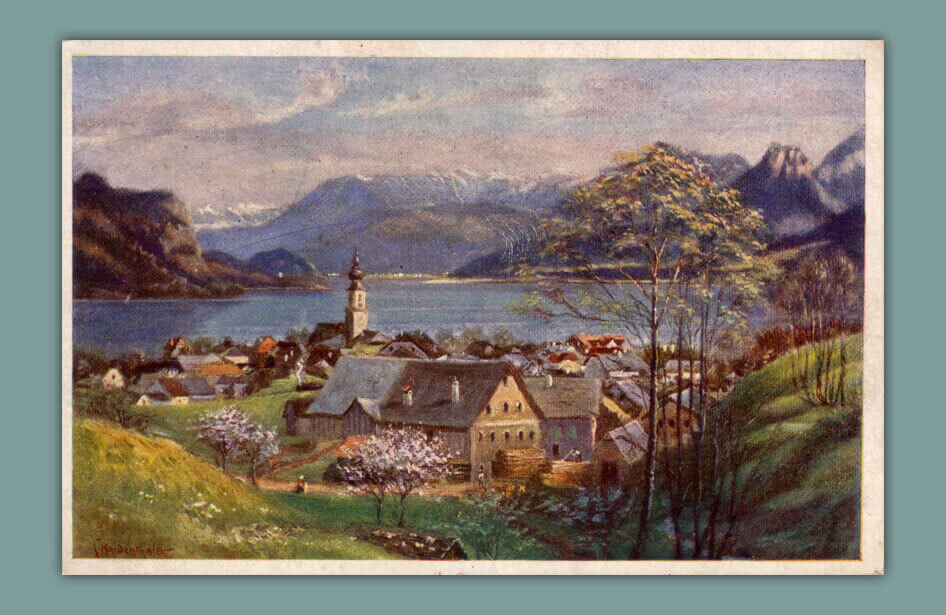 Salzkammergut-Kunstkarte-St.Gilgen-am-Abersee