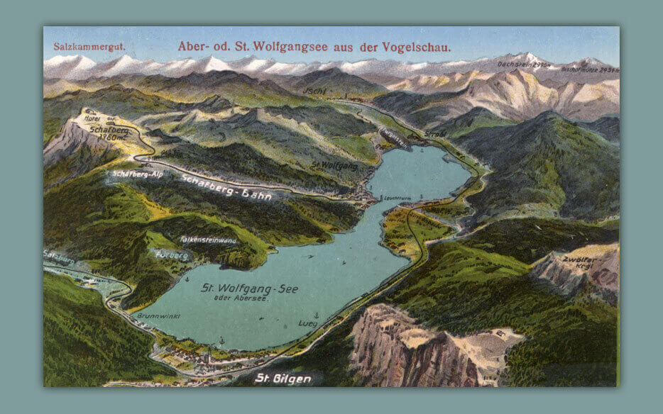 Salzkammergut.-Aber-od.-St.-Wolfgangsee-aus-der-Vogelschau