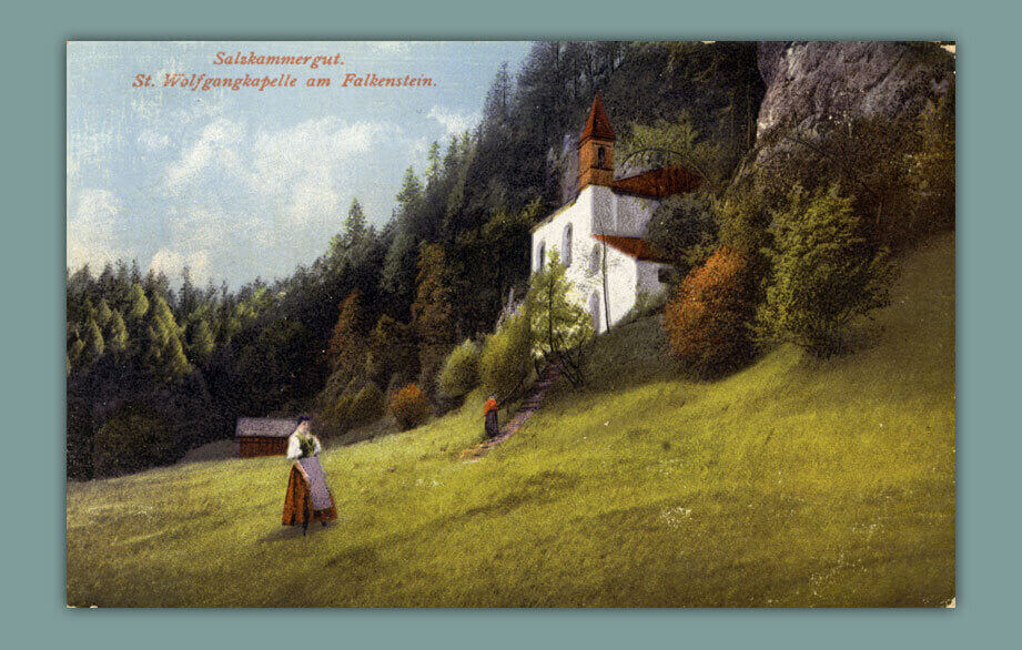 Salzkammergut.-St.-Wolfgangkapelle-am-Falkenstein