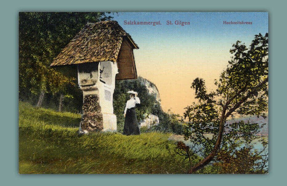 Salzkammergut.-St.Gilgen-Hochzeitskreuz