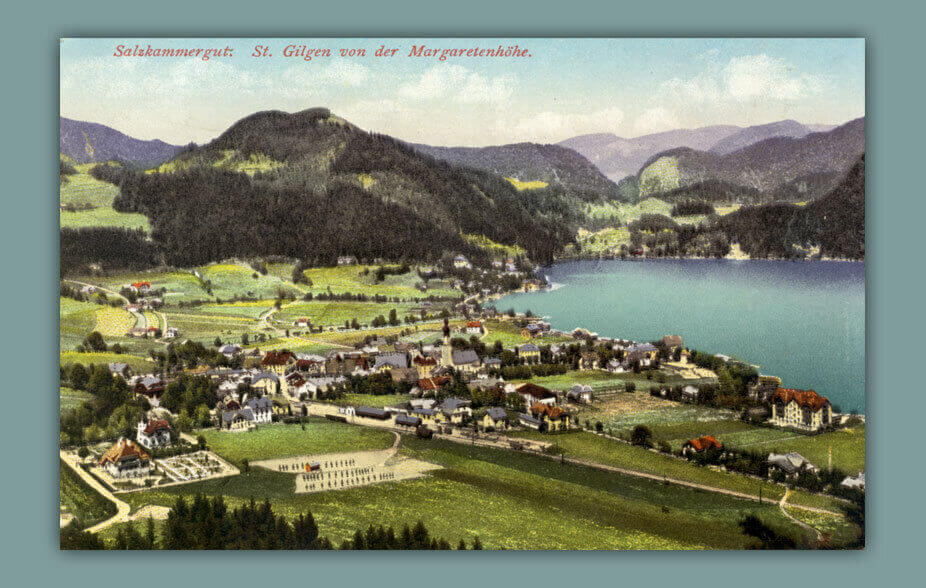 Salzkammergut.-St.Gilgen-von-der-Margaretenhoehe