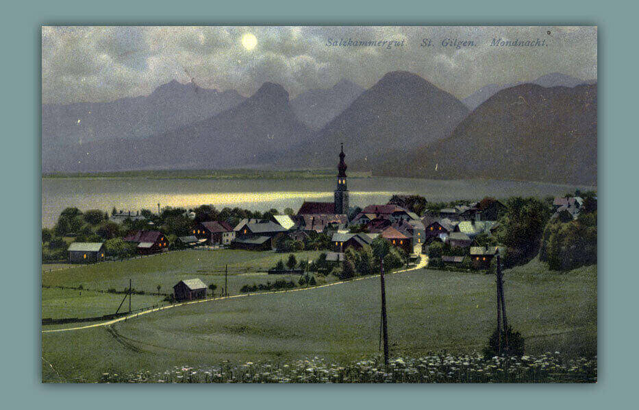 Salzkammergut.-St.Gilgen.-Mondnacht