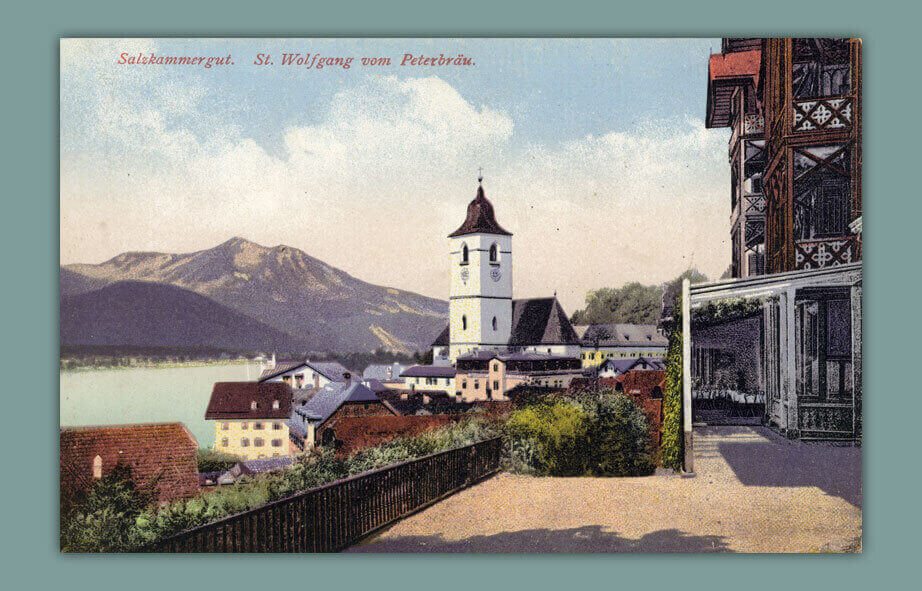 Salzkammergut.-St.Wolfgang-vom-Peterbraeu