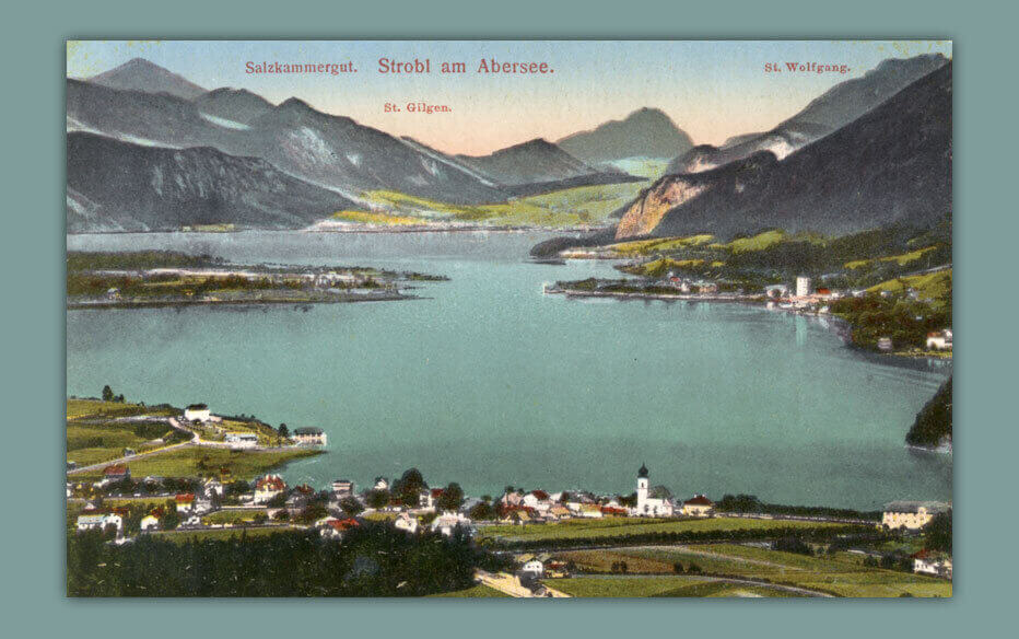 Salzkammergut.-Strobl-am-Abersee.-St.-Wolfgang