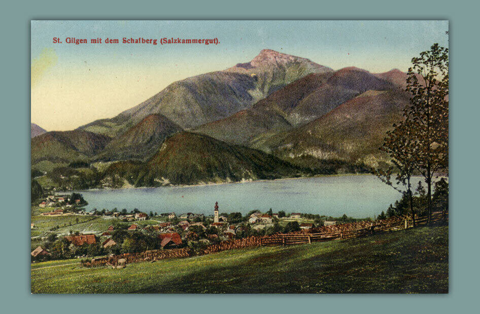 St.Gilgen-mit-dem-Schafberg-Salzkammergut-