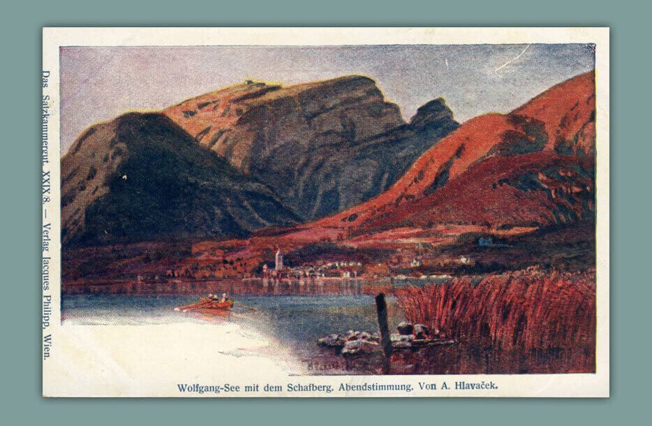 Wolfgang-See-mit-dem-Schafberg.-Abendstimmung.-Das-Salzkammergut.-XXIX8