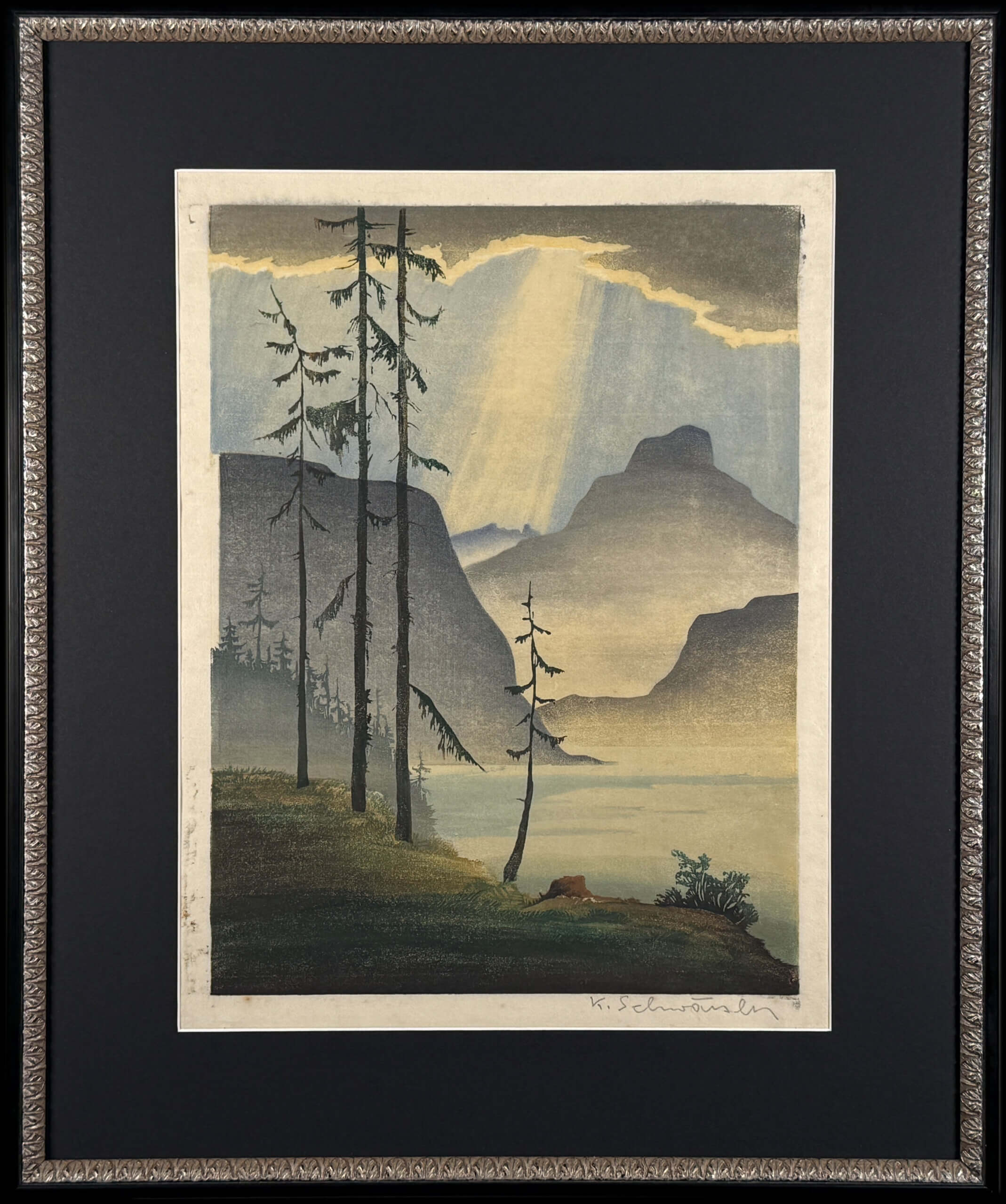 Schwärzler Karl Landschaft mit See